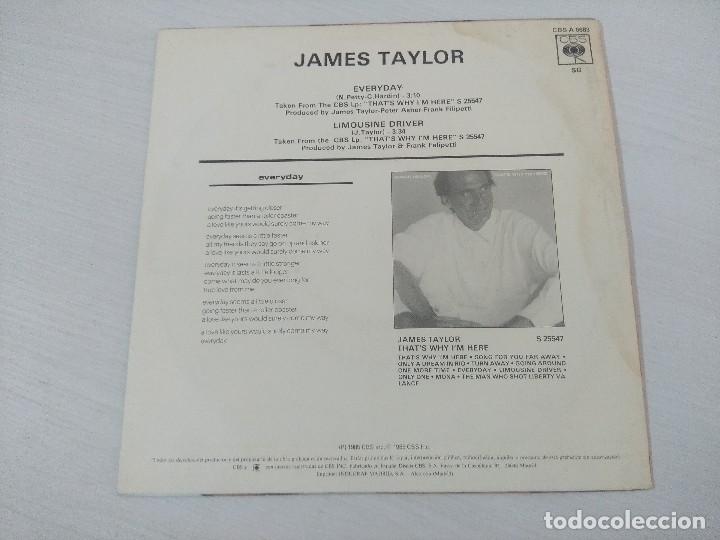 Discos de vinilo: JAMES TAYLOR/EVERYDAY/SINGLE PROMOCIONAL. - Foto 3