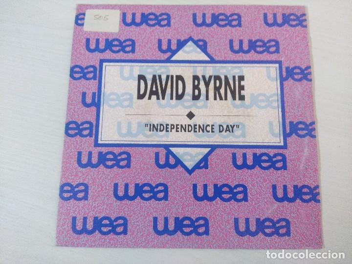 Discos de vinilo: DAVID BYRNE/INDEPENDENCE DAY/SINGLE PROMOCIONAL. - Foto 1