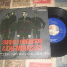Discos de vinilo: SMOKEY ROBINSON & THE MIRACLES ‎– SIENTO ESA EMOCION (TAMLA MOTOWN 1968 ) OG ESPAÑA EXCELENTE CONDIC. Lote 339793848