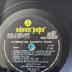 Discos de vinilo: THE BEATLES: LA BANDA DEL SARGENTO PEPPER-ODEON POPS ORIGINAL DE ARGENTINA CON ERROR DE GRABACION. Lote 339823968