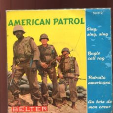Discos de vinilo: AMERICAN PATROL, BELTER 1959 EP NUEVO. MUY DIFICIL. Lote 339851458