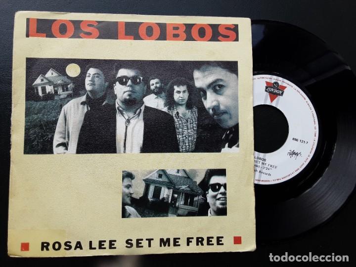 Discos de vinilo: LOS LOBOS, Rosa Lee set me free + 2 - Foto 1