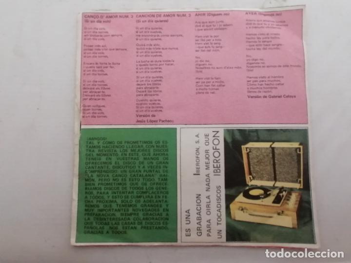 Discos de vinilo: RAIMON - CANCION DE AMOR Y AYER 1963 - Foto 2