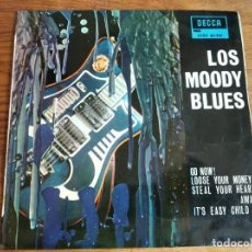 Discos de vinilo: THE MOODY BLUES - GO NOW! + 3 *** RARO EP ESPAÑOL 1964. Lote 339940273