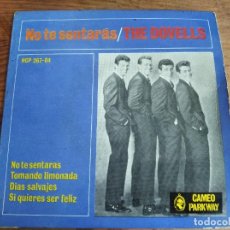 Discos de vinilo: THE DOVELLS - YOU CAN'T SIT DOWN + 3 *** RARO EP ESPAÑOL 1963 BUEN ESTADO!. Lote 339941543