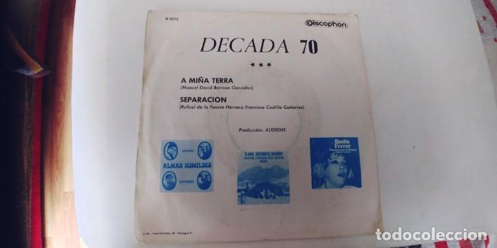 Discos de vinilo: DECADA 70-SINGLE A MI&Ntilde;A TERRA - Foto 2