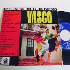 Discos de vinilo: GARCIA MATOS-EP CANCIONERO FOLKLORICO VASCO. Lote 339979303