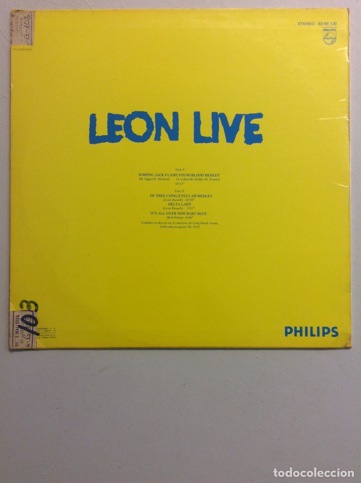 Discos de vinilo: Leon live. Tercera parte. - Foto 2
