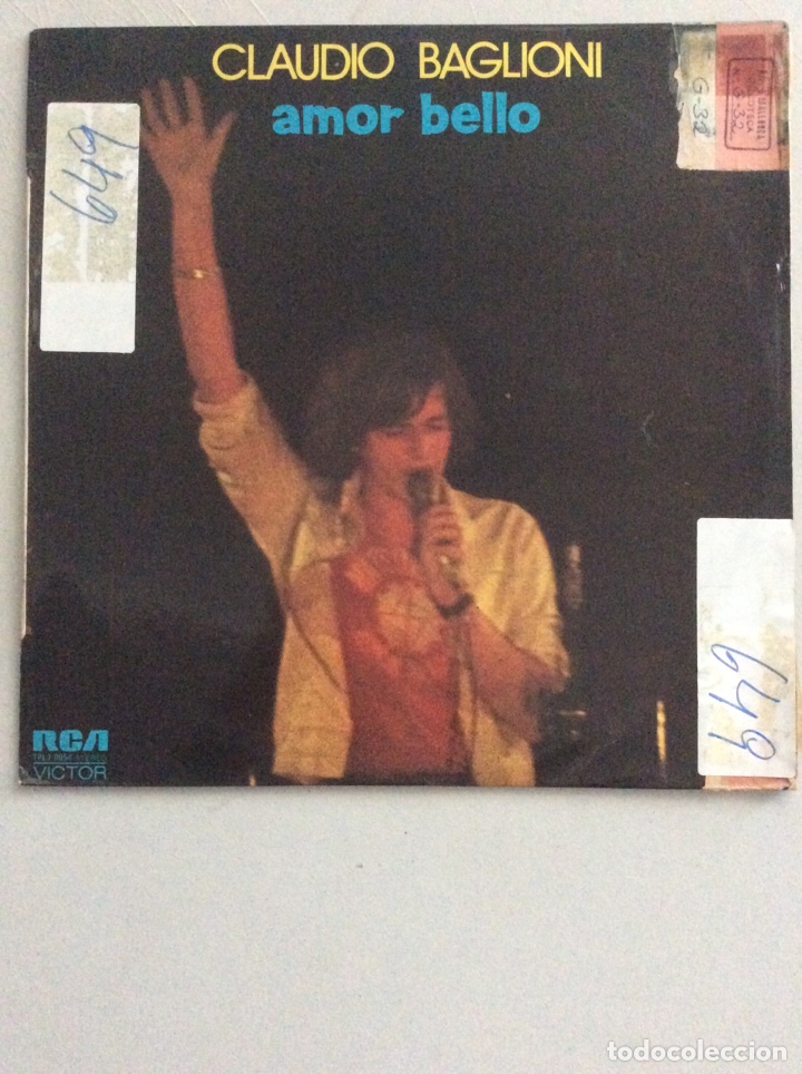 Discos de vinilo: Claudio Baglioni. Amor bello. - Foto 1