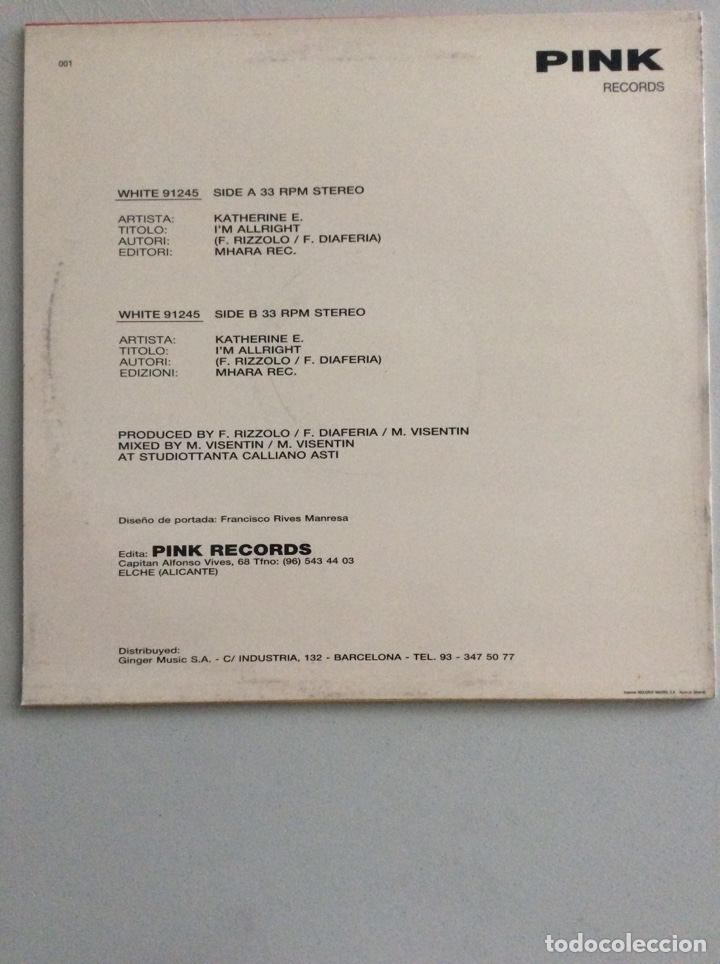 Discos de vinilo: I&rsquo;m all right. Katherine E - Foto 2