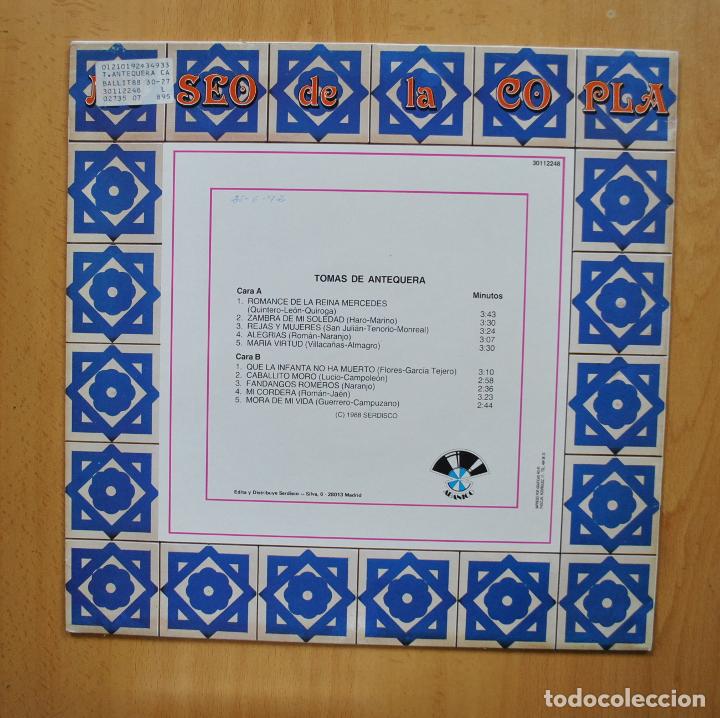 Discos de vinilo: TOMAS DE ANTEQUERA - TOMAS DE ANTEQUERA - LP - Foto 2
