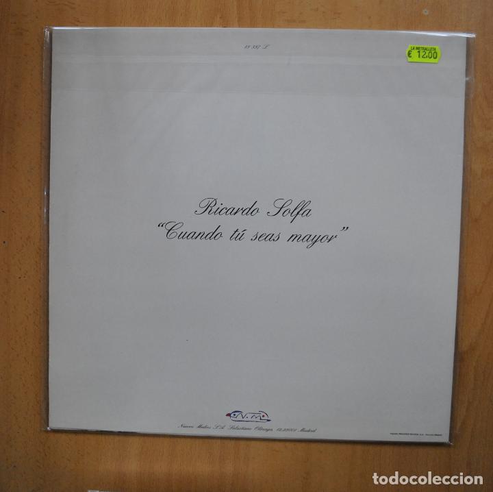 Discos de vinilo: RICARDO SOLFA - CUANDO TU SEAS MAYOR - LP - Foto 2