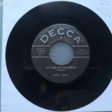 Discos de vinilo: DIFICILISIMO SINGLE BUDDY HOLLY ORIGINAL US DECCA REC 1958 EDDIE COCHRAN ELVIS GENE VINCENT BEATLES. Lote 340061993