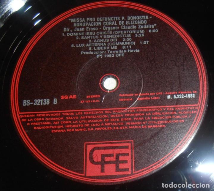 Discos de vinilo: MISSA PRO DEFUNCTIS P. DONOSTIA - Foto 11