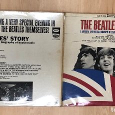Discos de vinilo: LP THE BEATLES' STORY A NARRATIVE AND MUSICAL BIOGRAPHY OF BEATLEMANIA ON 2 LONG-PLAY RECORDS. Lote 340088388