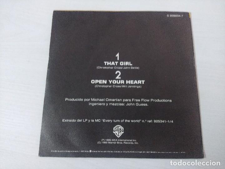 Discos de vinilo: CHISTOPHER CROSS/THAT GIRL/SINGLE. - Foto 3