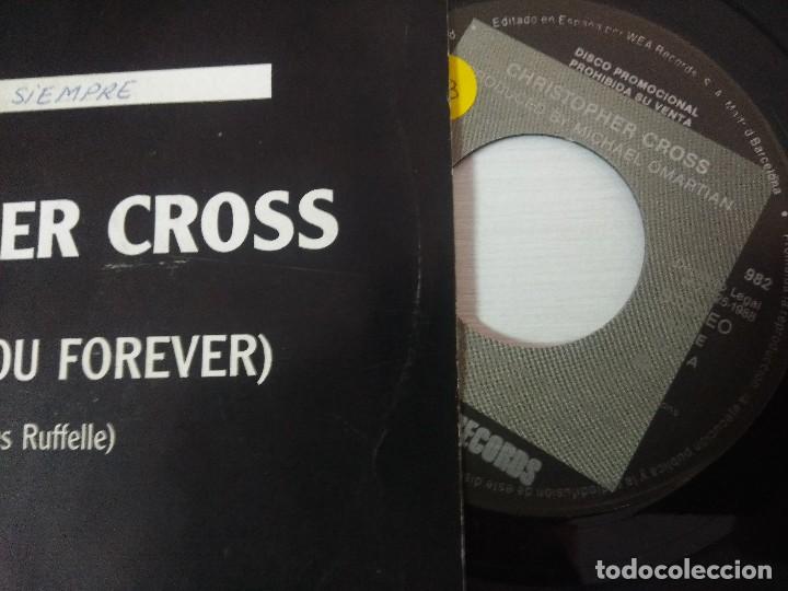 Discos de vinilo: CHISTOPHER CROSS/I WILL/SINGLE PROMOCIONAL. - Foto 2
