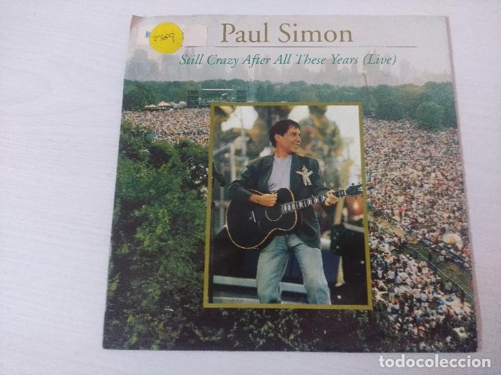 Discos de vinilo: PAUL SIMON/STILL CRAZY AFTER ALL THESE YEARS(LIVE)/SINGLE. - Foto 1