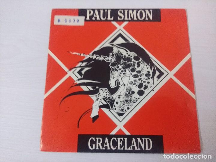 Discos de vinilo: PAUL SIMON/GRACELAND/SINGLE PROMOCIONAL. - Foto 1