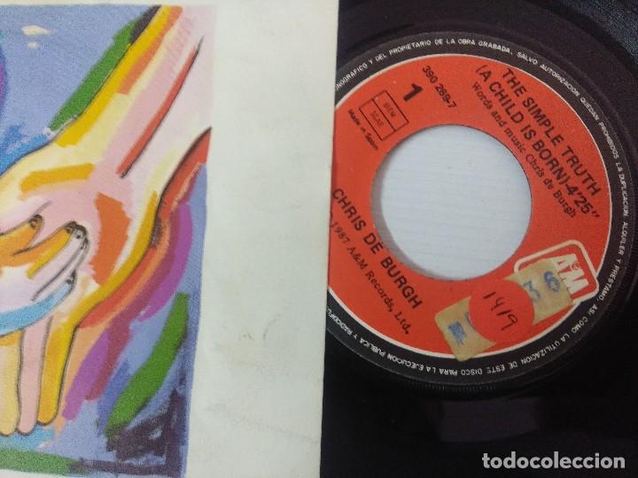 Discos de vinilo: CHRIS DE BURGH/THE SIMPLE TRUTH/SINGLE. - Foto 2