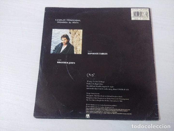 Discos de vinilo: CHRIS DE BURGH/SEPARATE TABLES/SINGLE. - Foto 3
