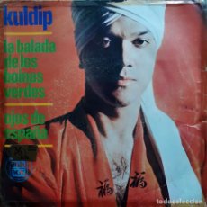 Discos de vinilo: KULDIP - LA BALADA DE LOS BOINAS VERDES / OJOS ESPAÑA - SPAIN 7' HISPAVOX 1966. Lote 340275993