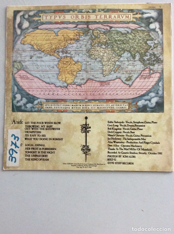Discos de vinilo: Tenpole Tudor. Let the four winds blow. - Foto 2