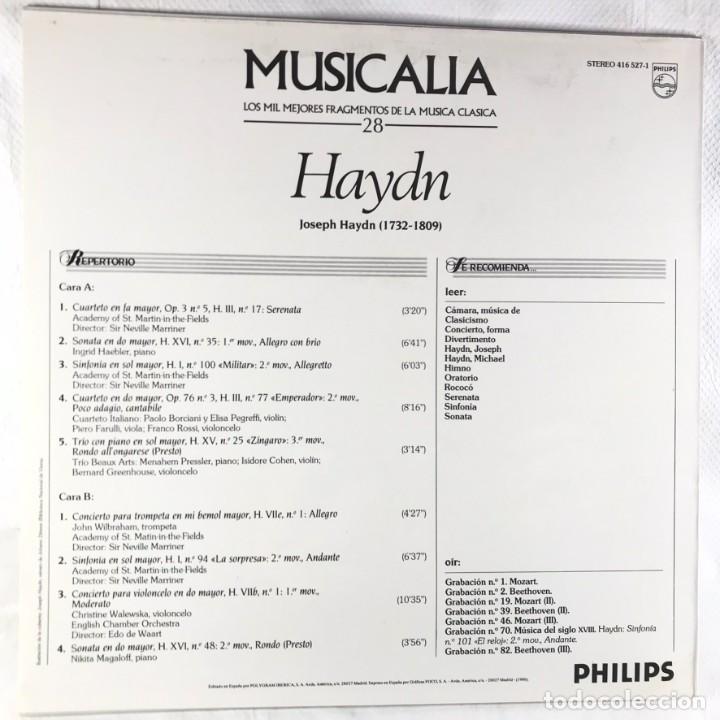 Discos de vinilo: MUSICALIA - SALVAT - DISCO 28. Haydn - Foto 2