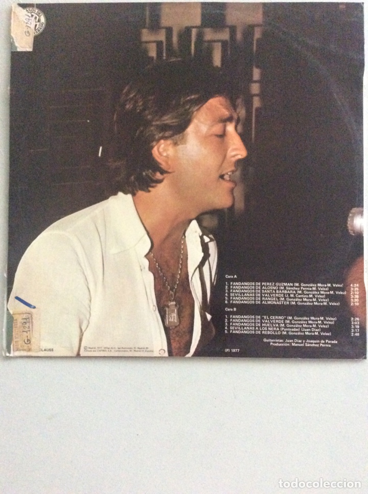 Discos de vinilo: Brisas de Huelva. Manolo Velez. - Foto 2