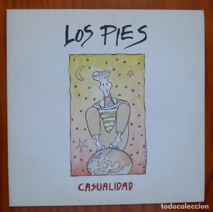 Discos de vinilo: LOS PIES / CASUALIDAD / 1990 / SINGLE - Foto 1