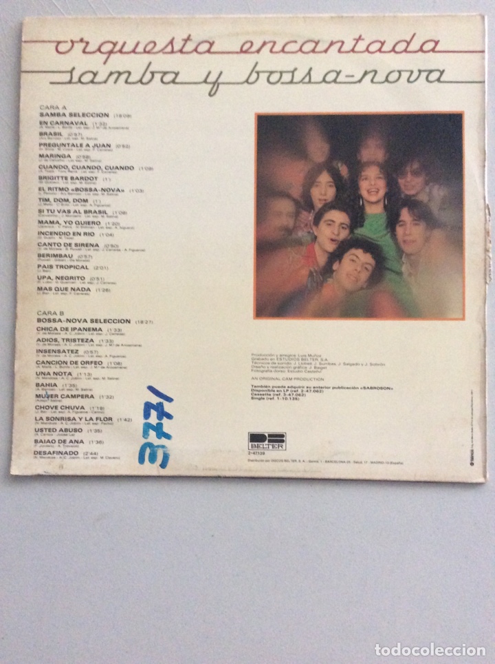Discos de vinilo: Orquesta Encantada. Samba y bossa - nova. - Foto 2