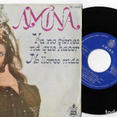 Discos de vinilo: AMINA 7” SPAIN 45 YA NO TIENES NA QUE HACER 1980 SINGLE VINILO LATIN POP DISCO RUMBA FLAMENCO RARO !. Lote 340324553