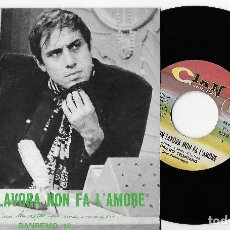 Discos de vinilo: ADRIANO CELENTANO 7” SPAIN 45 CHI NON LAVORA NON FA L´AMORE SAN REMO 1970 SINGLE VINILO EXCELENTE !!