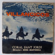 Discos de vinilo: CORAL SANT JORDI // ORIOL MARTORELL // VILLANCICOS+3 // 1963 // EP. Lote 340333463