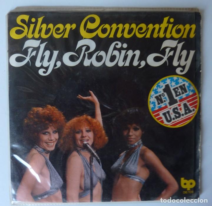 Discos de vinilo: SILVER CONVENTION // FLY, ROBIN, FLY // 1975 // SINGLE - Foto 1