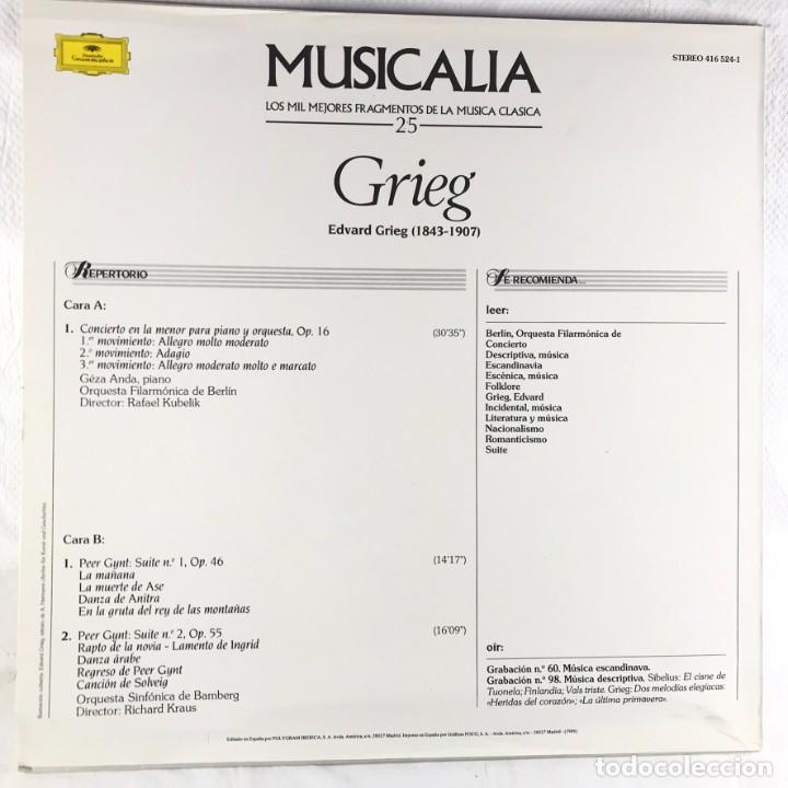 Discos de vinilo: MUSICALIA - SALVAT - DISCO 25. Grieg - Foto 2