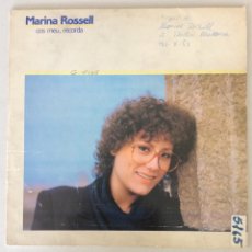 Discos de vinilo: MARINA ROSSELL. COS MEU, RECORDA.. Lote 340341203