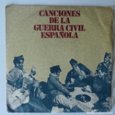 Discos de vinilo: CANCIONES DE LA GUERRA CIVIL ESPAÑOLA // CORO POPULAR JABALON // 1978 // EP. Lote 340341933
