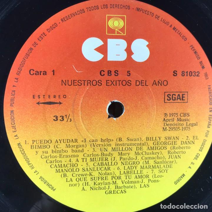 Discos de vinilo: Various &ndash; CBS 5 Nuestros &Eacute;xitos Del A&ntilde;o - Vinyl, LP, Compilation - SPAIN - Foto 4