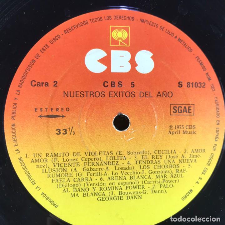 Discos de vinilo: Various &ndash; CBS 5 Nuestros &Eacute;xitos Del A&ntilde;o - Vinyl, LP, Compilation - SPAIN - Foto 6