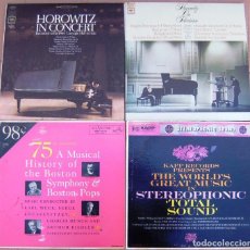 Discos de vinil: LOTE 5 LP CLASICA (HOROWITZ IN CONCERT & ON TELEVISION, BOSTON SYMPHONY, STEREOPHONIC SOUND). Lote 340488428