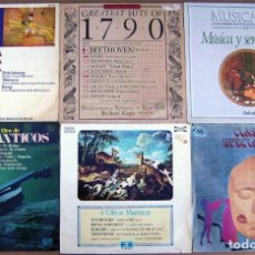Discos de vinilo: LOTE 4 LP CLASICA: LOS ROMÁNTICOS, CLASSICS SPECTACULAR, MUSICA Y SENTIMIENTO, OBRAS MAESTRAS.... Lote 340496203