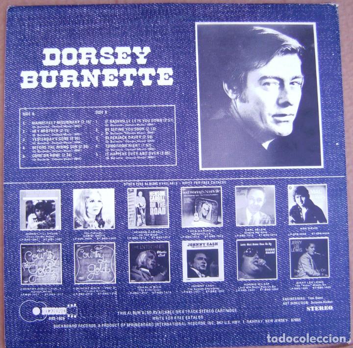 Discos de vinilo: DORSEY BURNETTE - Dorsey - Foto 2