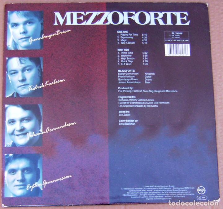 Discos de vinilo: MEZZOFORTE - Playing for time - Foto 2