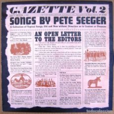 Discos de vinilo: PETE SEEGER - GAZETTE VOL 2 (SONGS BY PETE SEEGER)