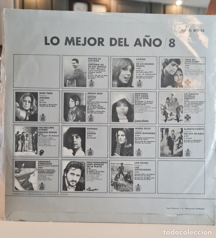 Discos de vinilo: LP Lo Mejor del A&ntilde;o 8 - Foto 2