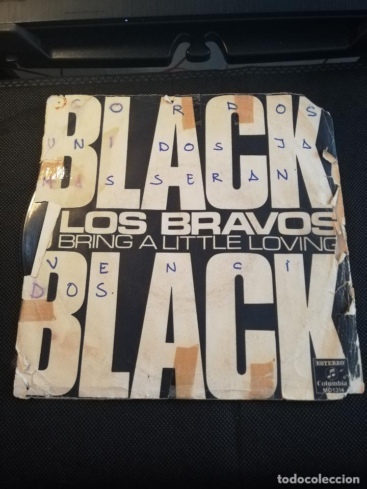 Discos de vinilo: DISCO 7 PULGADAS LOS BRAVOS BLACK IS BLACK - Foto 1