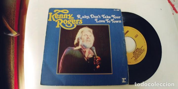 Discos de vinilo: KENNY ROGERS-SINGLE RUBY DON&acute;T TAKE YOUR LOVE TO TOWN - Foto 1
