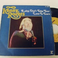 Discos de vinilo: KENNY ROGERS-SINGLE RUBY DON´T TAKE YOUR LOVE TO TOWN. Lote 340624338