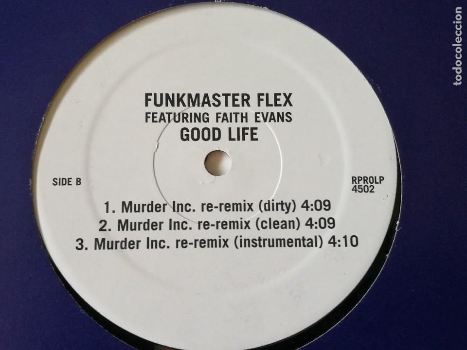 Discos de vinilo: Funkmaster Flex Featuring Faith Evans - Good Life - Foto 2